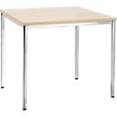 Table de réunion, 800 x 800 mm, coloris érable