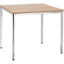 Table de réunion, 800 x 800 mm, coloris hêtre