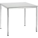 Table de réunion, 800 x 800 mm, gris clair