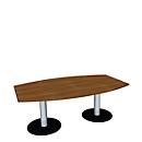 Table de réunion, l. 2000 mm, noyer