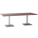 Table de réunion Quandos, l. 2200 x P 1000 mm, érable du Brésil