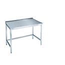 Table de travail en inox, avec garde au sol, 850 x 700 x 1000 mm