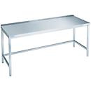 Table de travail en inox, avec garde au sol, 850 x 700 x 1600 mm