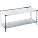 Table de travail en inox avec plateau au niveau du sol, 850 x 700 x 1400 mm