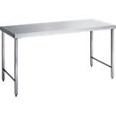 Table de travail en inox, L 1400 x l. 700 x H 850 mm