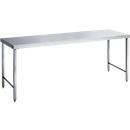 Table de travail en inox, L 1800 x l. 600 x H 850 mm