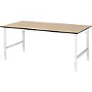 Table de travail, plateau en MDF, l. 2000 x P 1000 x H 760-1080 mm