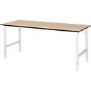 Table de travail, plateau en MDF, l. 2000 x P 800 x H 760-1080 mm