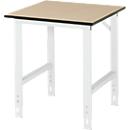 Table de travail, plateau en MDF, l. 750 x P 800 x H 760-1080 mm