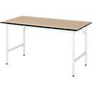 Table de travail - plateau MDF - l. 1500 x P 800 x H 800-850 mm - hêtre