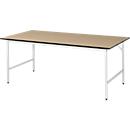 Table de travail - plateau MDF - l. 2000 x P 1000 x H 800-850 mm - hêtre