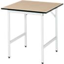 Table de travail - plateau MDF - l. 750 x P 800 x H 800-850 mm - hêtre