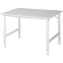 Table de travail, plateau mélaminé, l. 1250 x P 1000 x H 760-1080 mm