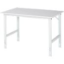 Table de travail, plateau mélaminé, l. 1250 x P 800 x H 760-1080 mm