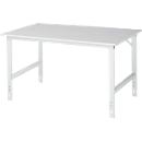 Table de travail, plateau mélaminé, l. 1500 x P 1000 x H 760-1080 mm
