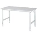 Table de travail, plateau mélaminé, l. 1500 x P 800 x H 760-1080 mm