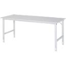 Table de travail, plateau mélaminé, l. 2000 x P 800 x H 760-1080 mm