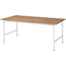 Table de travail RAU, plateau en hêtre, 2000 x 800 x 800-850 mm