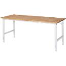 Table de travail RAU, plateau en hêtre, l. 2000 x P 800 x H 760-1080 mm