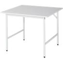 Table de travail RAU, plateau mélaminé, 1000 x 1000 x 800-850 mm