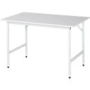 Table de travail RAU, plateau mélaminé, 1250 x 800 x 800-850 mm
