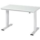 Table de travail série adlatus 300, plateau mélaminé, l. 1250 x P 800 x H 720 – 1120 mm