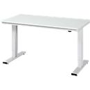 Table de travail série adlatus 300, plateau mélaminé, l. 1500 x P 800 x H 720 – 1120 mm