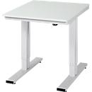 Table de travail série adlatus 300, plateau mélaminé, l. 750 x P 1000 x H 720 – 1120 mm