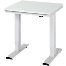 Table de travail série adlatus 300, plateau mélaminé, l. 750 x P 800 x H 750 – 1120 mm