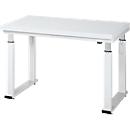 Table de travail série adlatus 600, 1250 x 700 x 740-1140 mm, plateau en stratifié dur