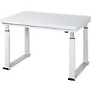 Table de travail série adlatus 600, 2000 x 900 x 740-1140 mm, plateau en stratifié dur