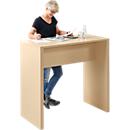 Table haute POINT, l. 1200 mm, coloris érable 