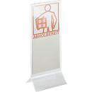 Table sign holder, acrylic, straight, 1/3 DIN A4, 2 pieces