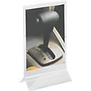 Table sign holder, acrylic, straight, DIN A5, 2 pieces