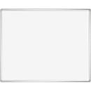 Tableau blanc Franken PRO, émaillé, montage mural en format vertical &amp; horizontal, acier laqué blanc &amp; cadre en aluminium, magnétique, bac de rangement, 1000 x 1500 mm