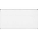 Tableau blanc MaulStandard - cadre alu - émaillé - l. 2000 x H 1000 mm - avec auget