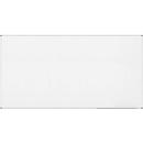 Tableau blanc MaulStandard - cadre alu - surface plastifiée - l. 2000 x H 1000 mm - avec auget