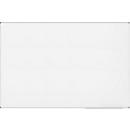 Tableau blanc MaulStandard - cadre alu - surface plastifiée - l. 2000 x H 1200 mm - avec auget