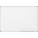 Tableau blanc MaulStandard - cadre alu - surface plastifiée - l. 900 x H 600 mm - avec auget