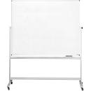 Tableau blanc pivotant magnetoplan®, mobile, émaillé, l. 1800 x H 1200 mm