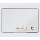 Tableau blanc Premium Plus nobo - cadre alu - surface Nano Clean - l. 1200 x H 900 mm - avec auget