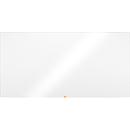 Tableau blanc Prestige nobo - cadre alu - surface émaillée - l. 2400 x H 1200 mm - avec auget