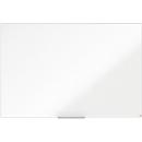 Tableau blanc Prestige nobo - cadre alu - surface Nano Clean - l. 1800 x H 1200 mm - avec auget