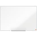 Tableau blanc Prestige nobo - cadre alu - surface Nano Clean - l. 900 x H 600 mm - avec auget