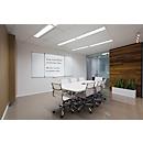 Tableau blanc rabattable MAULstandard - cadre alu - 2 ailes - surface plastifiée - l. 1200 x H 1000 mm