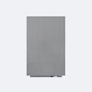 Tableau blanc Rocada SKIN PRO, sans cadre, modulaire, format vertical/transversal, magnétique, bac de rangement, L 750 x H 1150 mm, acier revêtu, aluminium blanc RAL 9006