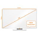 Tableau blanc Widescreen nobo - cadre alu - émaillé - l. 1220 x H 690 mm - avec auget