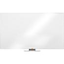 Tableau blanc Widescreen nobo - cadre alu - émaillé - l. 1880 x H 1060 mm - avec auget