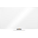 Tableau blanc Widescreen nobo - cadre alu - surface Nano Clean - l. 1550 x H 870 mm - avec auget