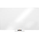 Tableau blanc Widescreen nobo - cadre alu - surface Nano Clean - l. 1880 x H 1060 mm - avec auget